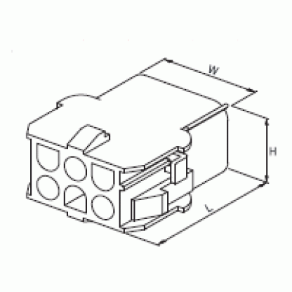 6'LI YUVARLAK KONNEKTÖR  DİŞİ 